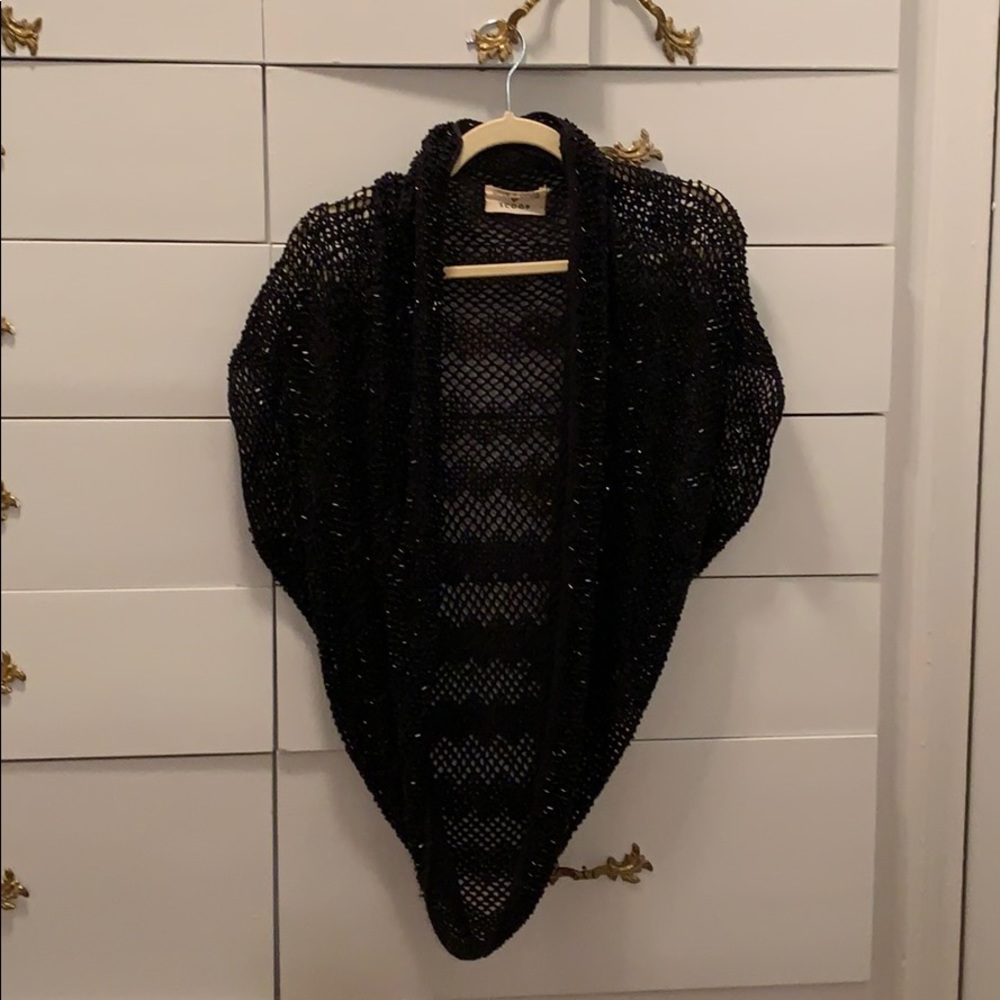 Alice and Olivia for scoop Beaded Bolero in Black